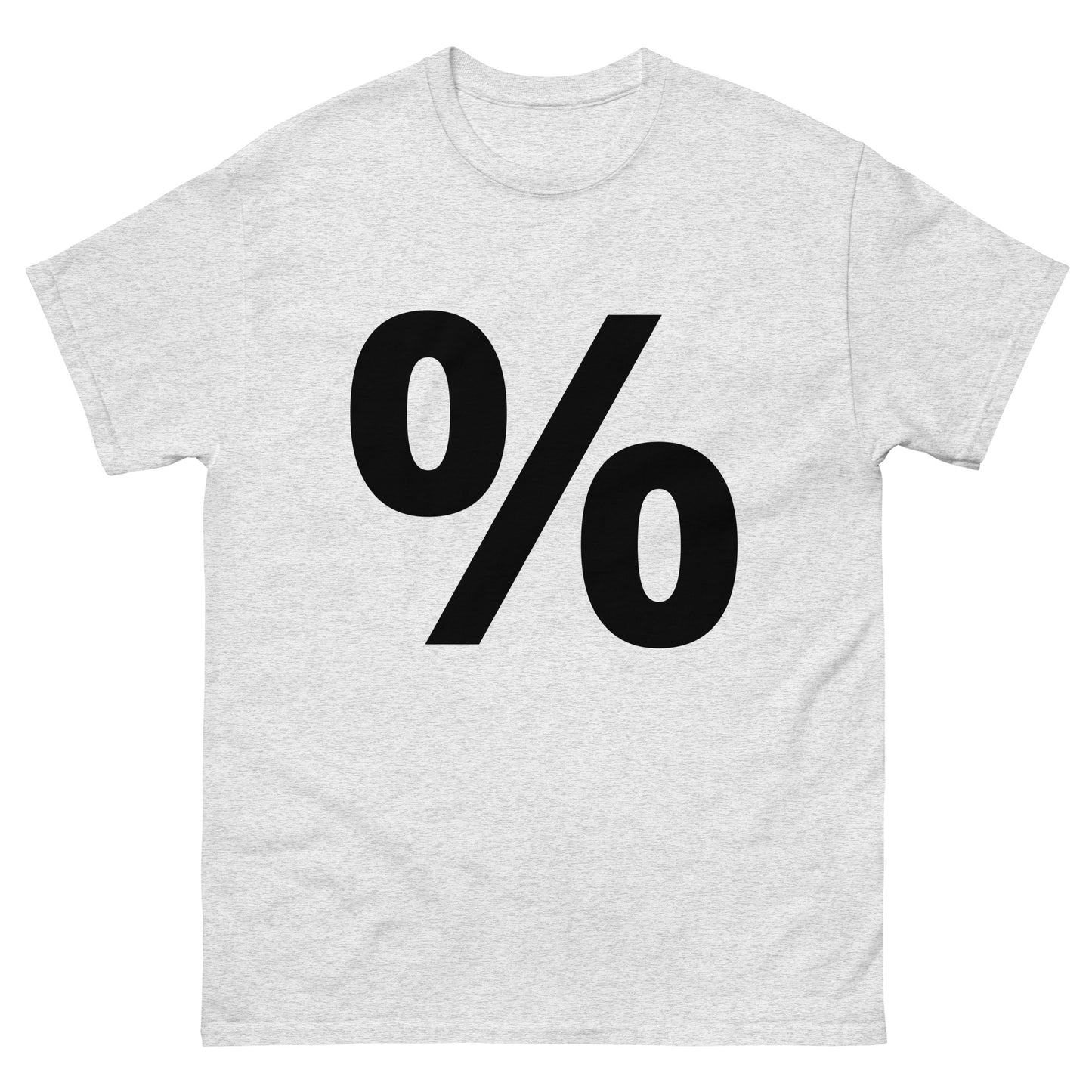 "Percent symbol BL" Men's classic tee