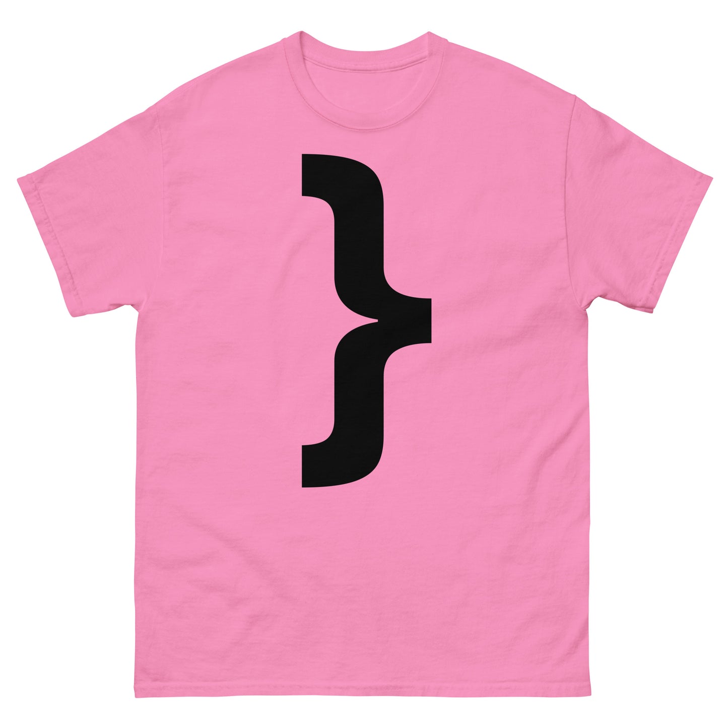 "Right curly brace symbol BL" Men's classic tee