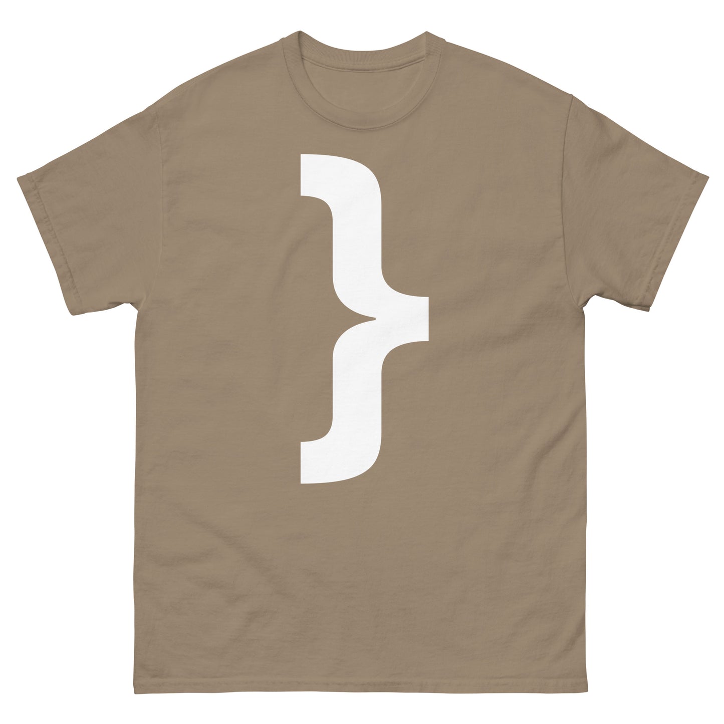"Right curly brace symbol WL" Men's classic tee
