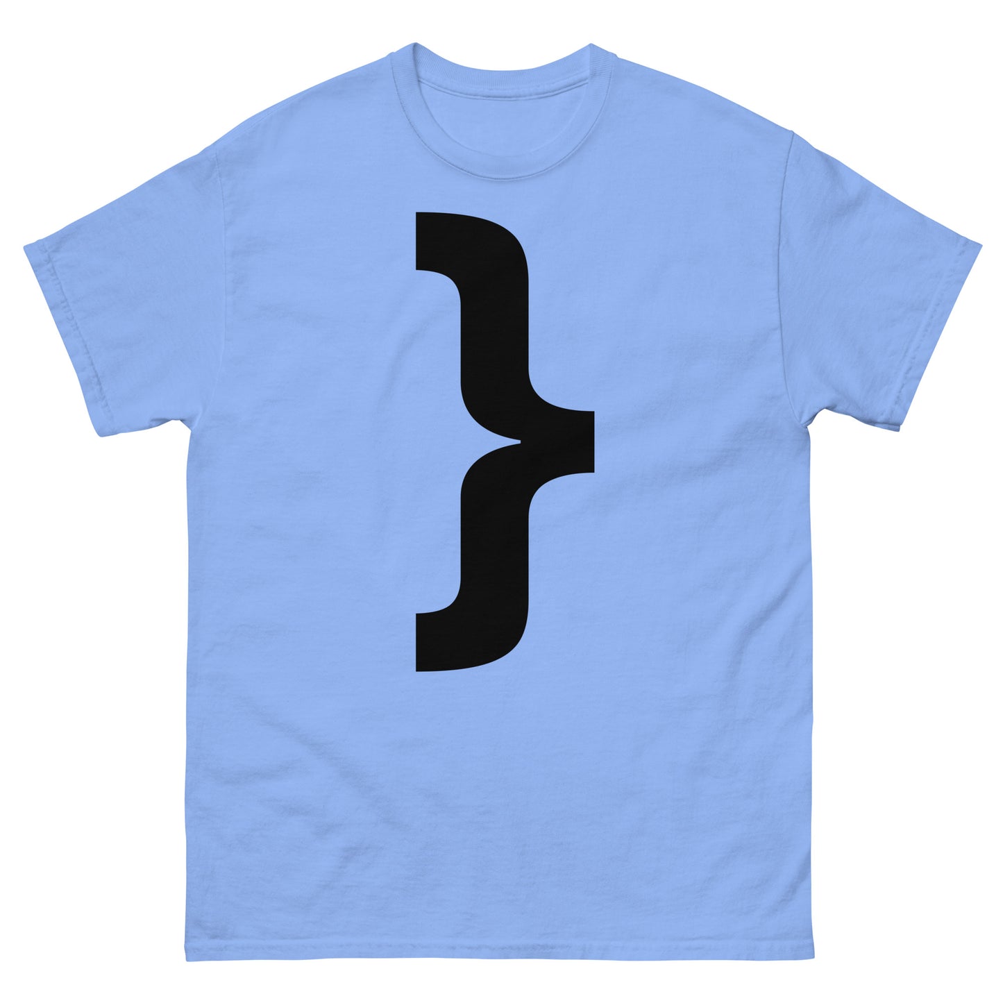 "Right curly brace symbol BL" Men's classic tee