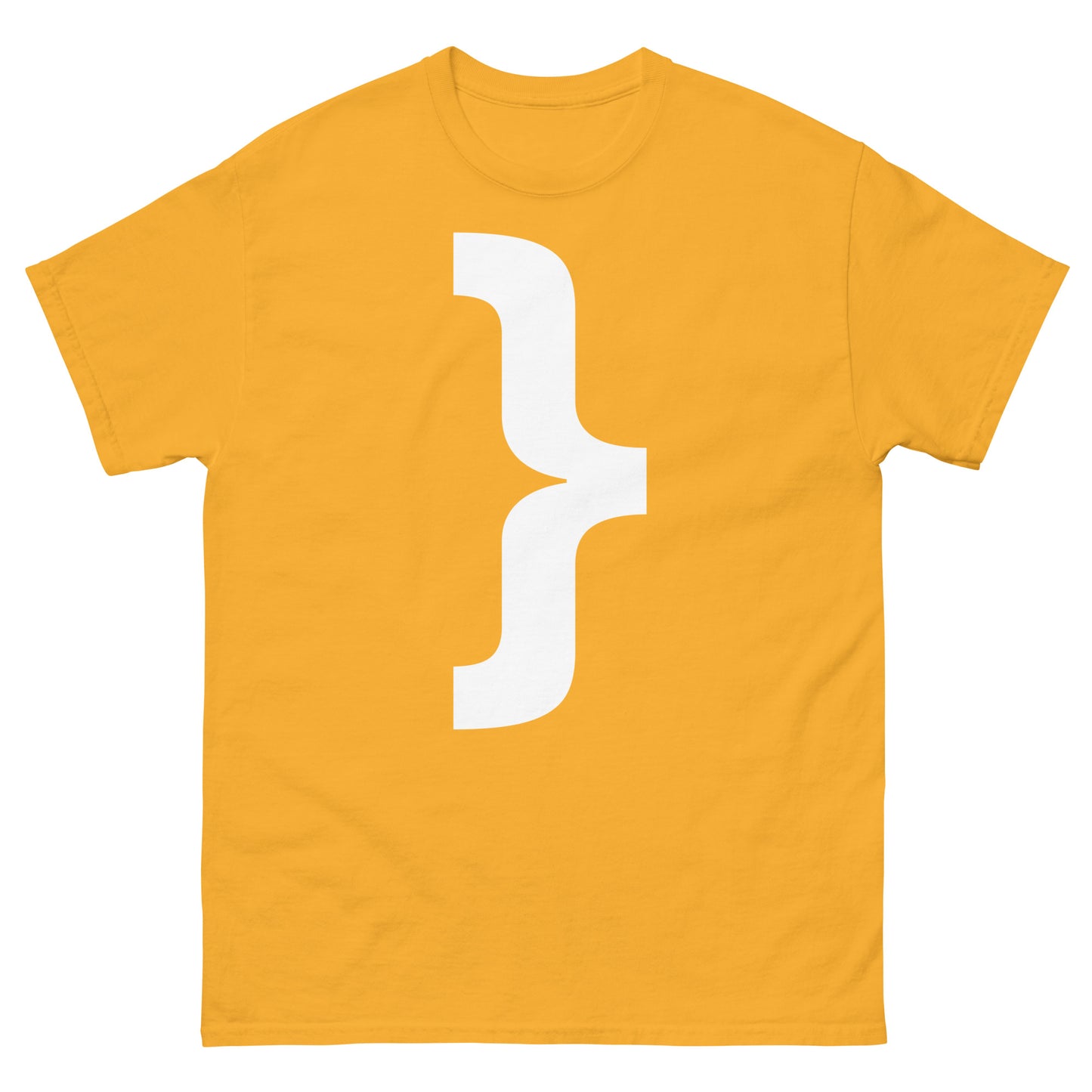 "Right curly brace symbol WL" Men's classic tee