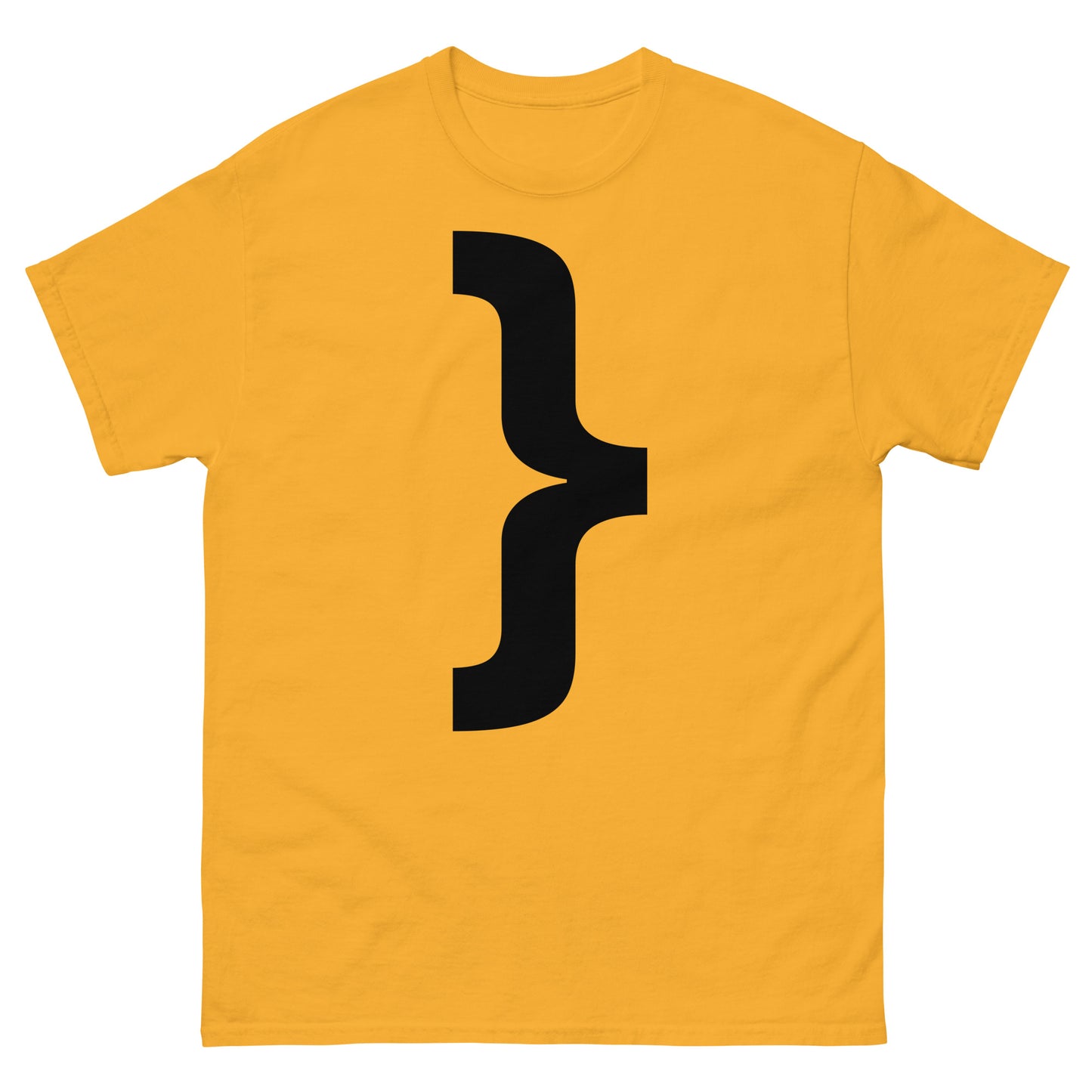 "Right curly brace symbol BL" Men's classic tee