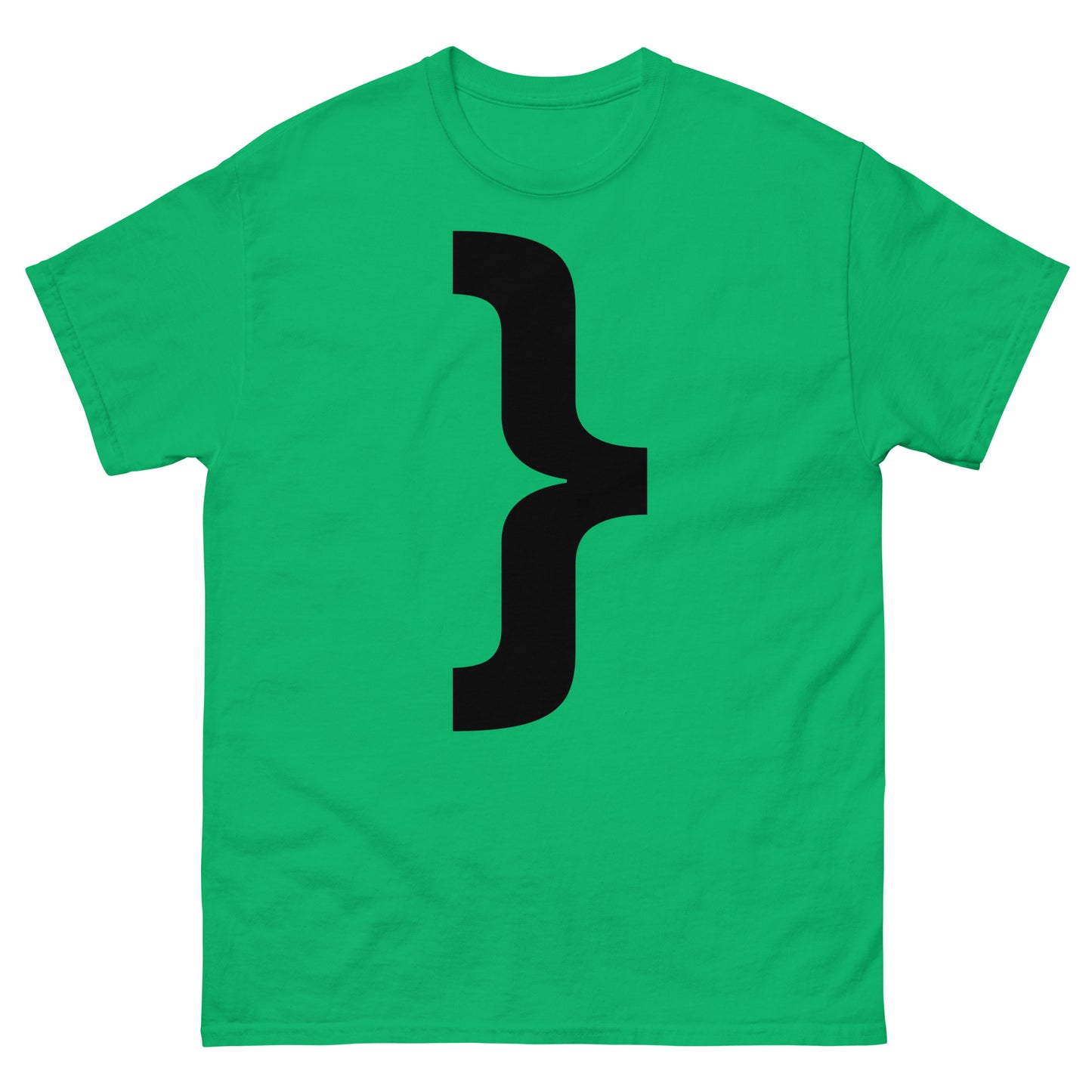 "Right curly brace symbol BL" Men's classic tee
