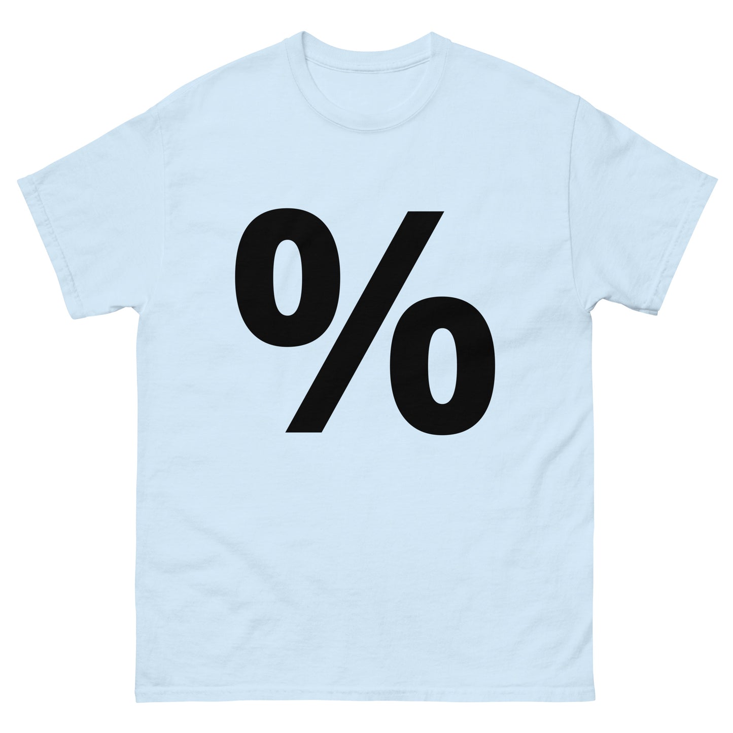 "Percent symbol BL" Men's classic tee