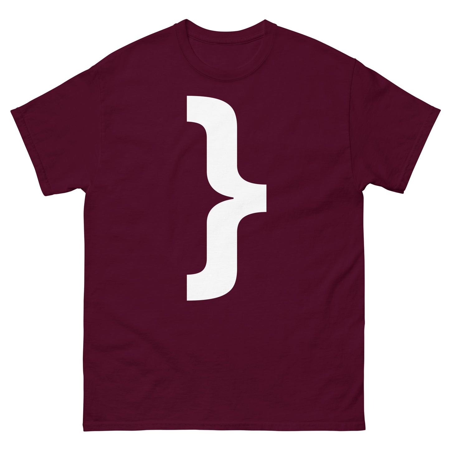 "Right curly brace symbol WL" Men's classic tee