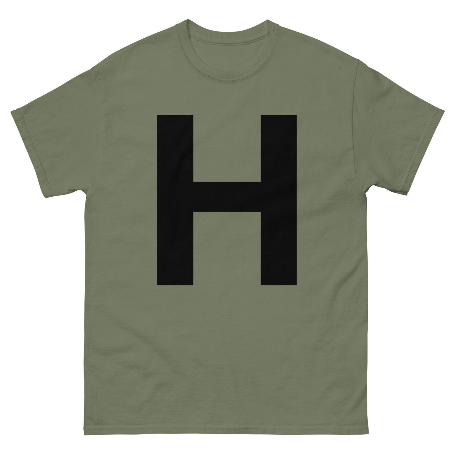 "H letter BL" Men's classic tee