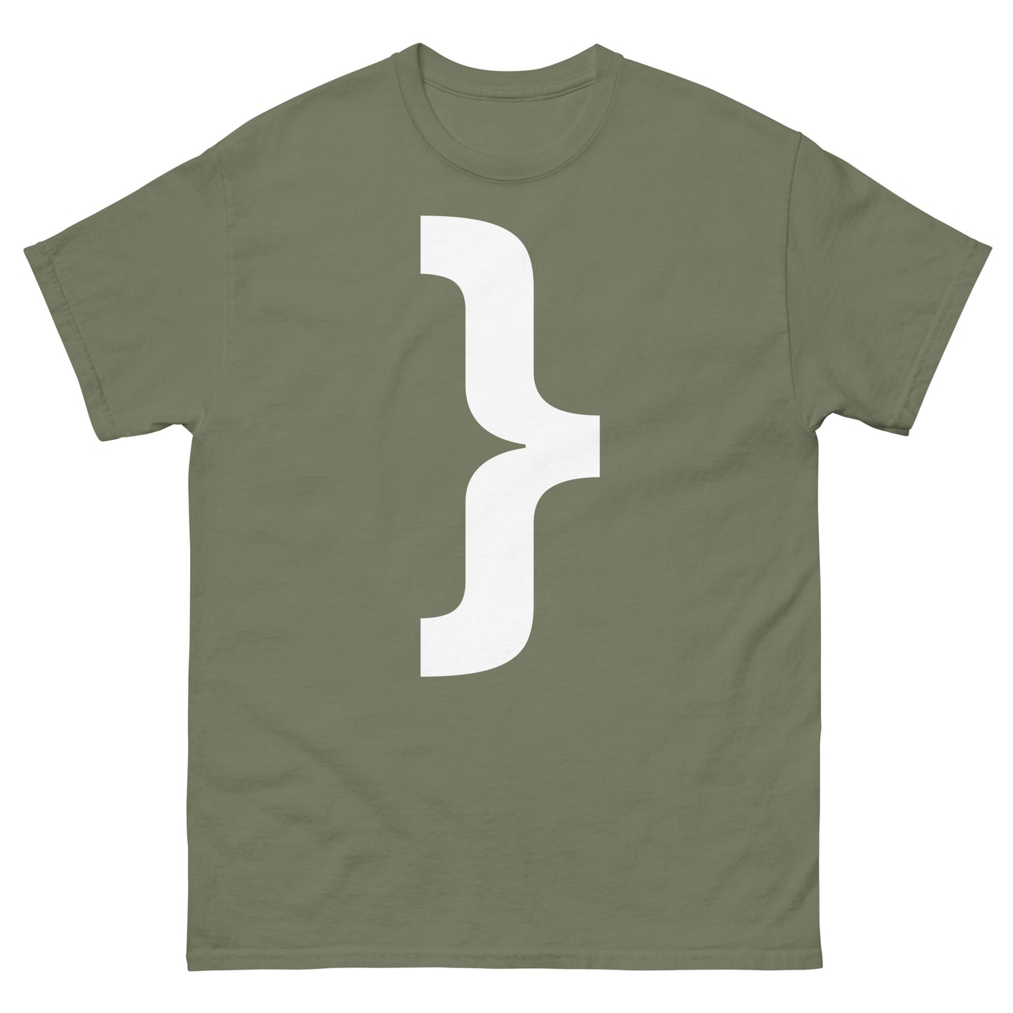 "Right curly brace symbol WL" Men's classic tee