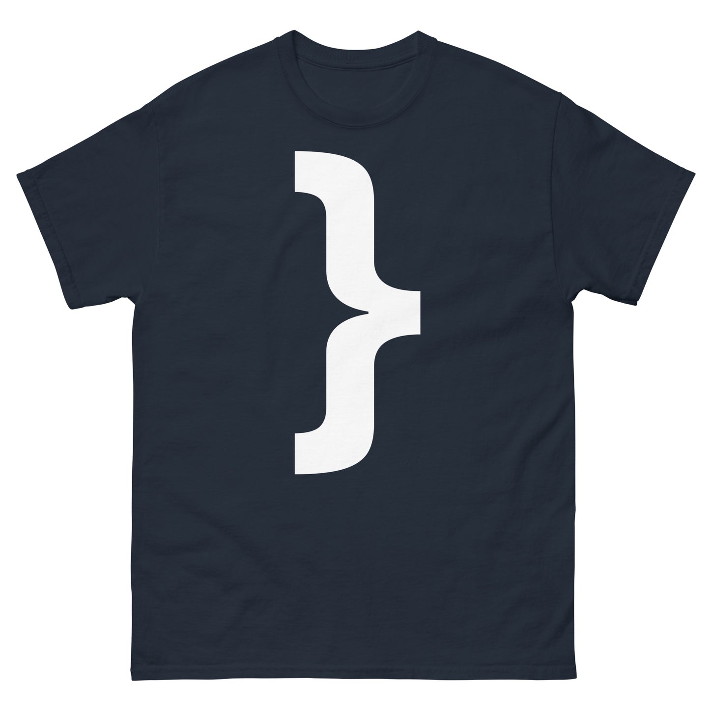 "Right curly brace symbol WL" Men's classic tee