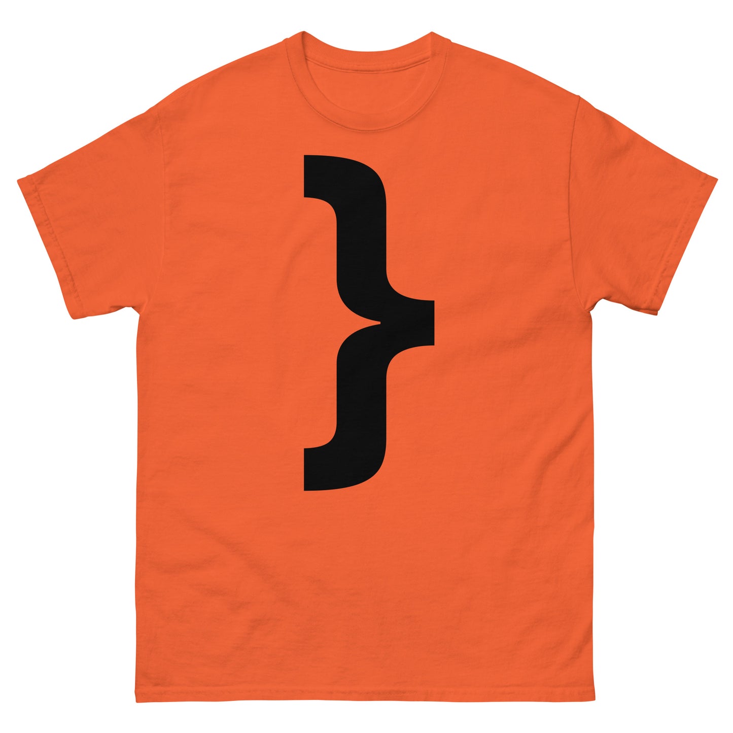 "Right curly brace symbol BL" Men's classic tee