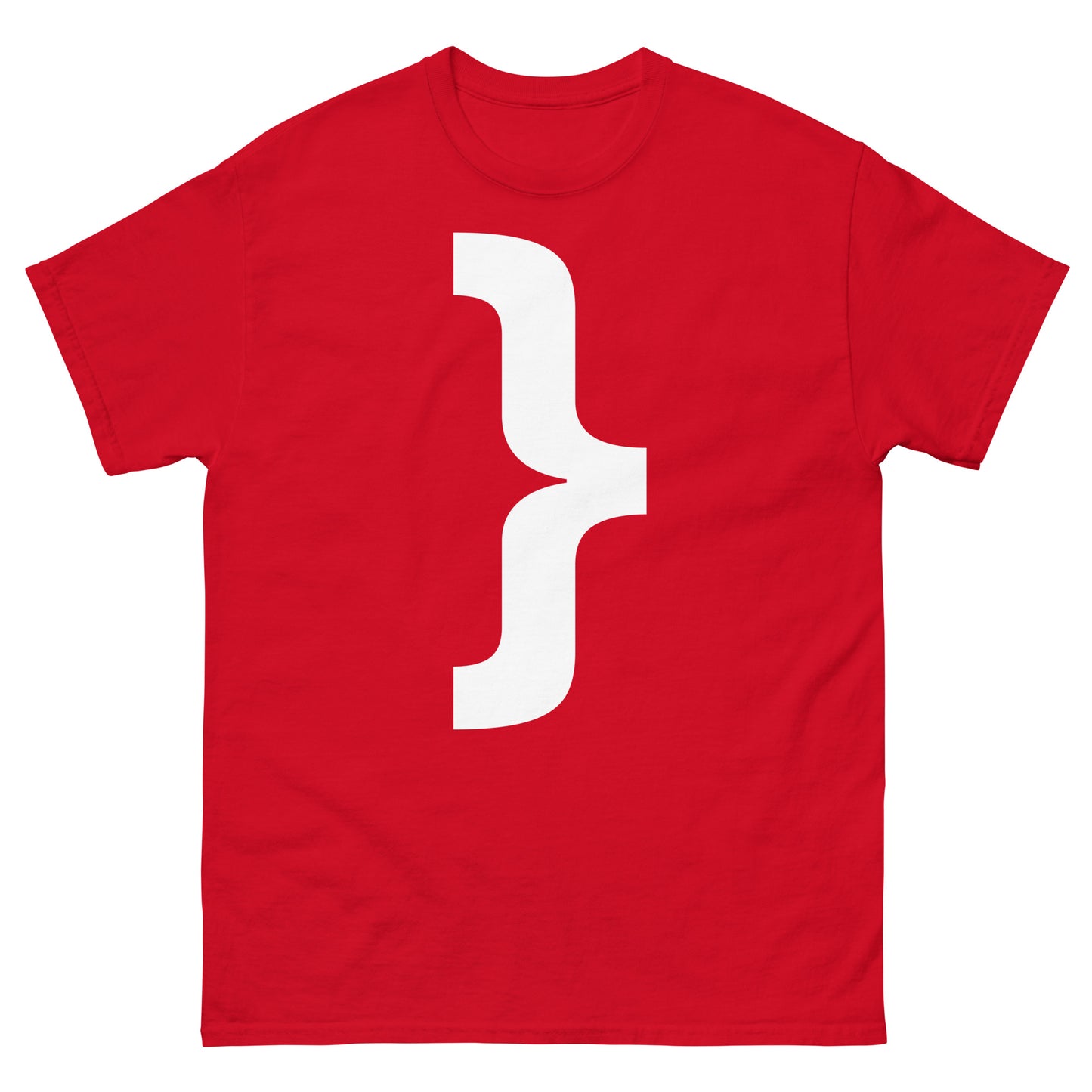 "Right curly brace symbol WL" Men's classic tee