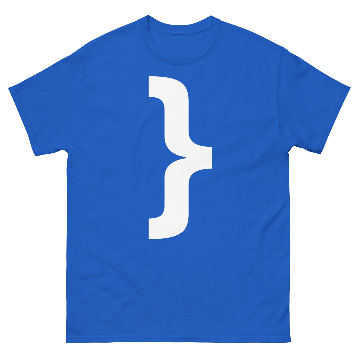 "Right curly brace symbol WL" Men's classic tee