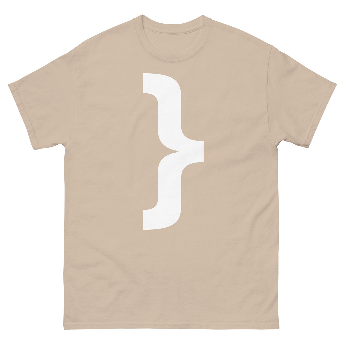 "Right curly brace symbol WL" Men's classic tee