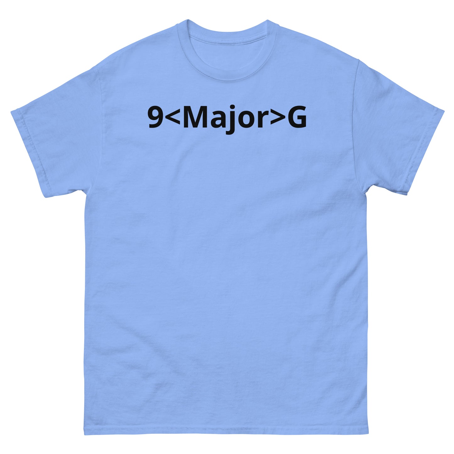 "9<Major>G BL" Men's classic tee
