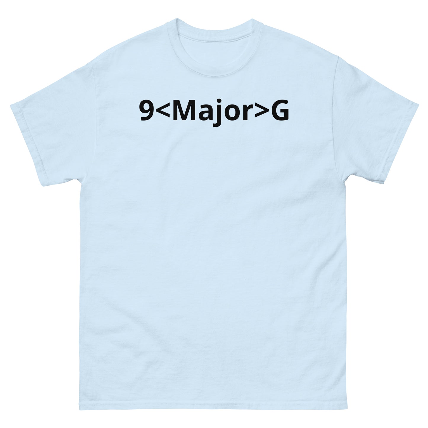 "9<Major>G BL" Men's classic tee
