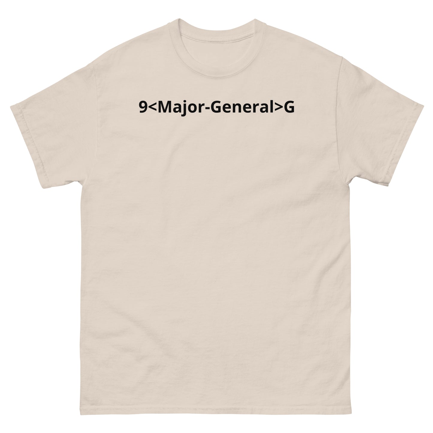 "9<Major-General>G BL" Men's classic tee