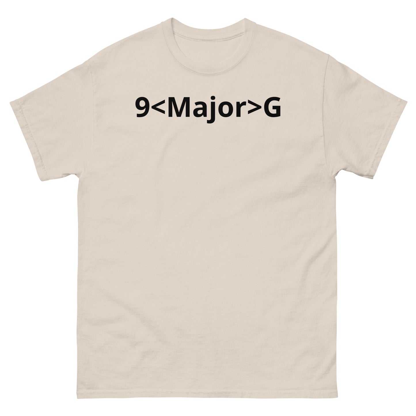 "9<Major>G BL" Men's classic tee