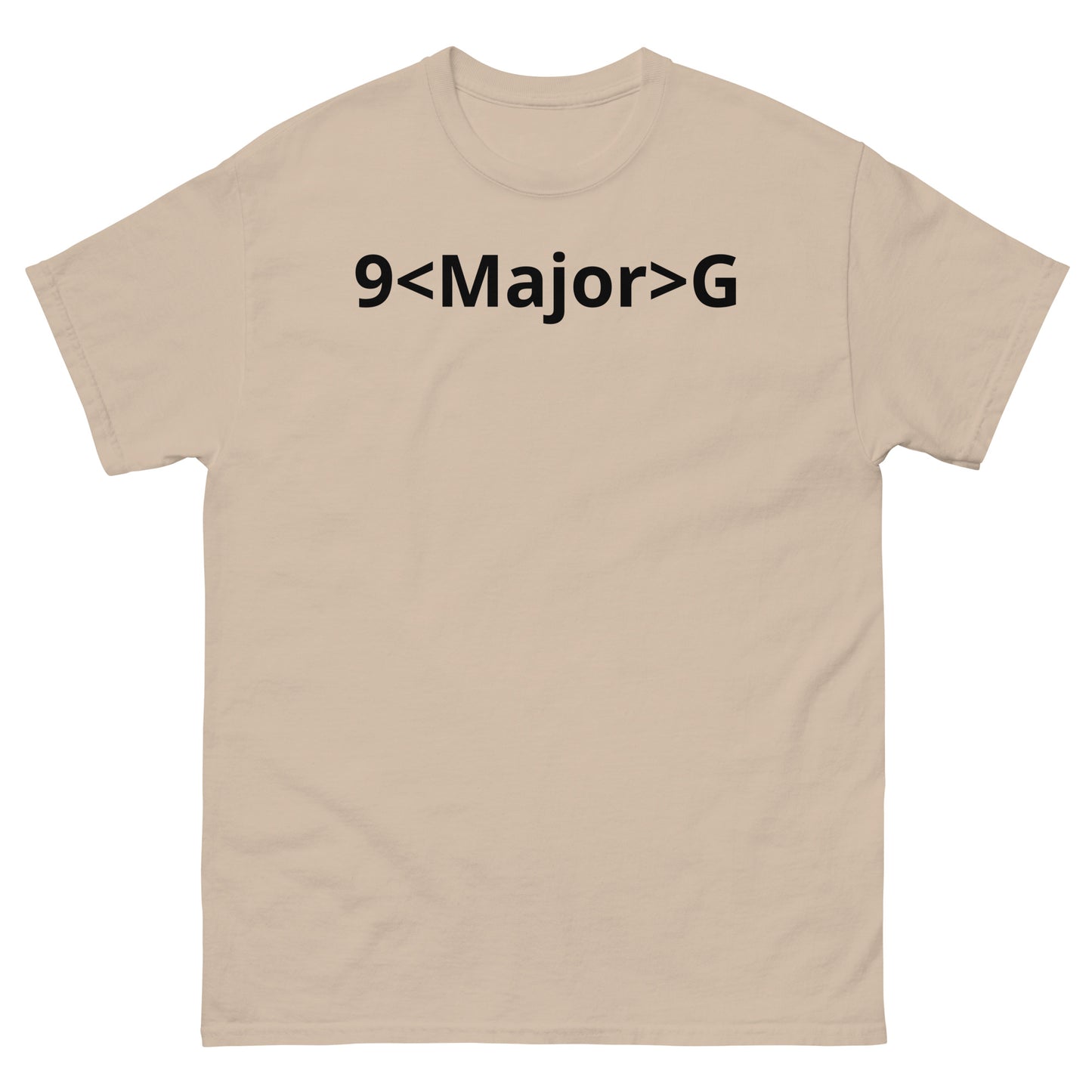 "9<Major>G BL" Men's classic tee