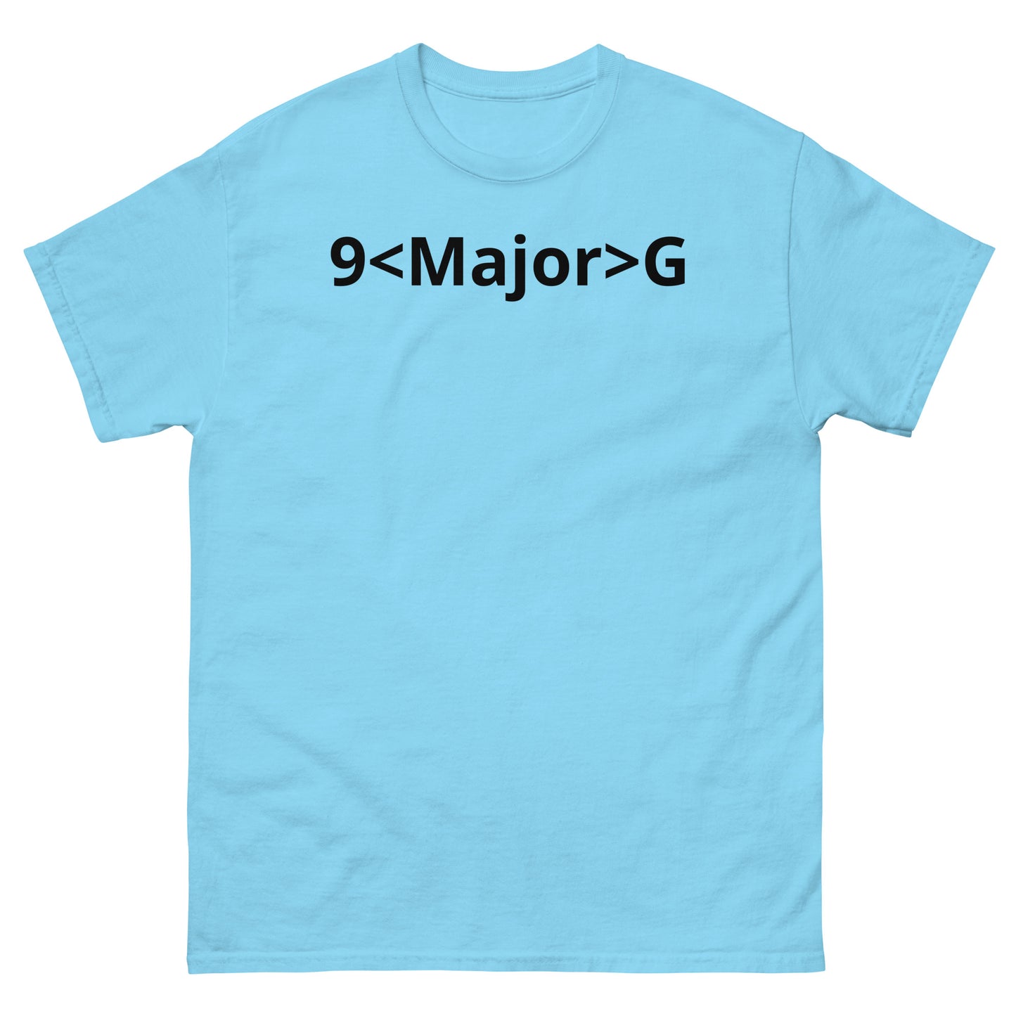 "9<Major>G BL" Men's classic tee