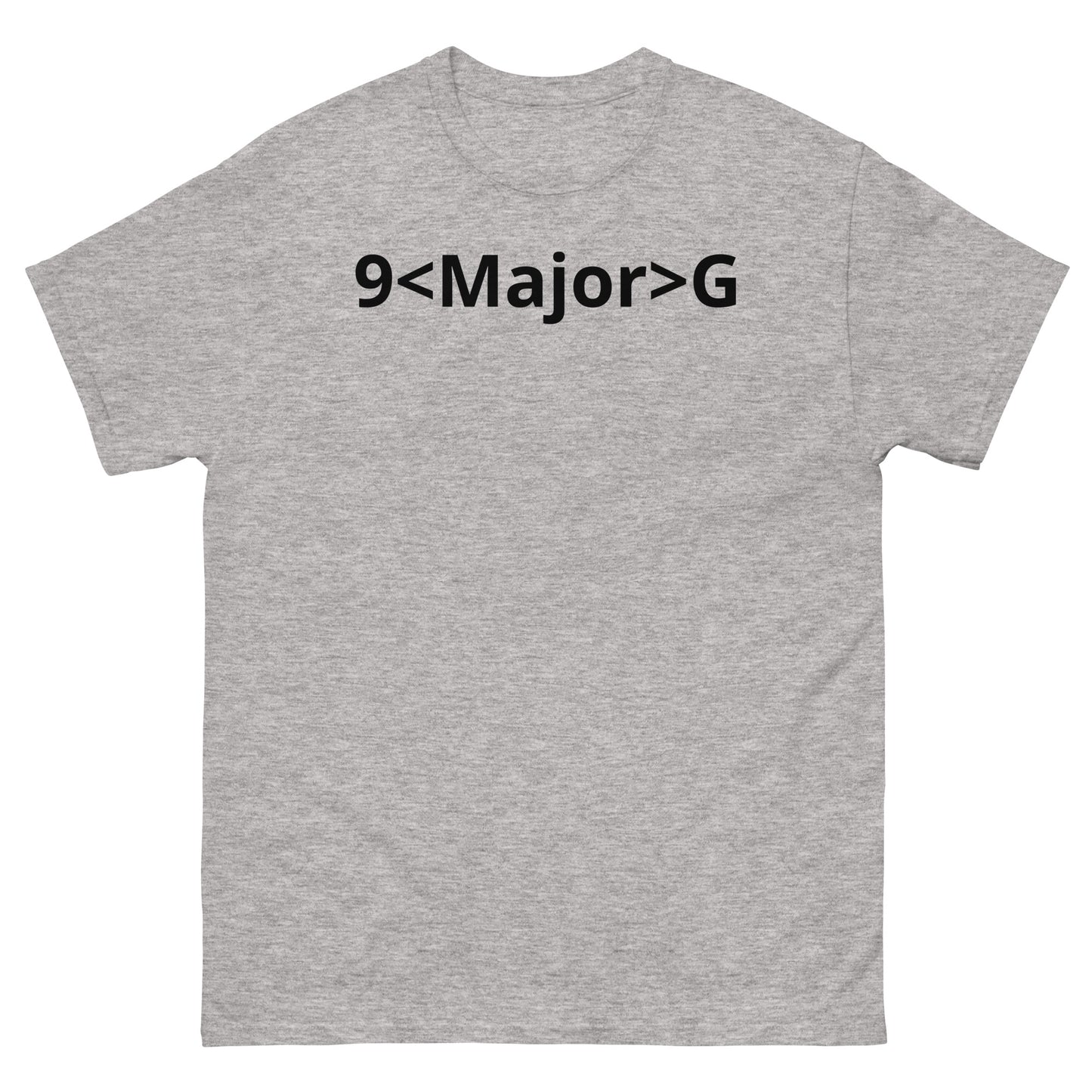 "9<Major>G BL" Men's classic tee