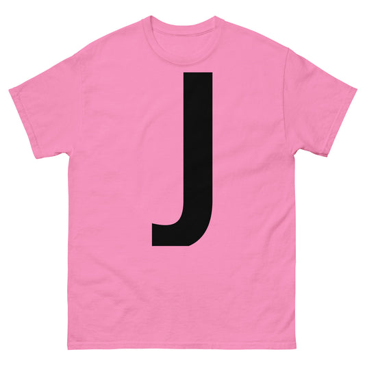 "J letter BL" Men's classic tee