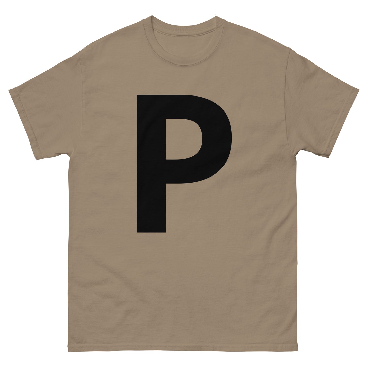 "P letter BL" Men's classic tee