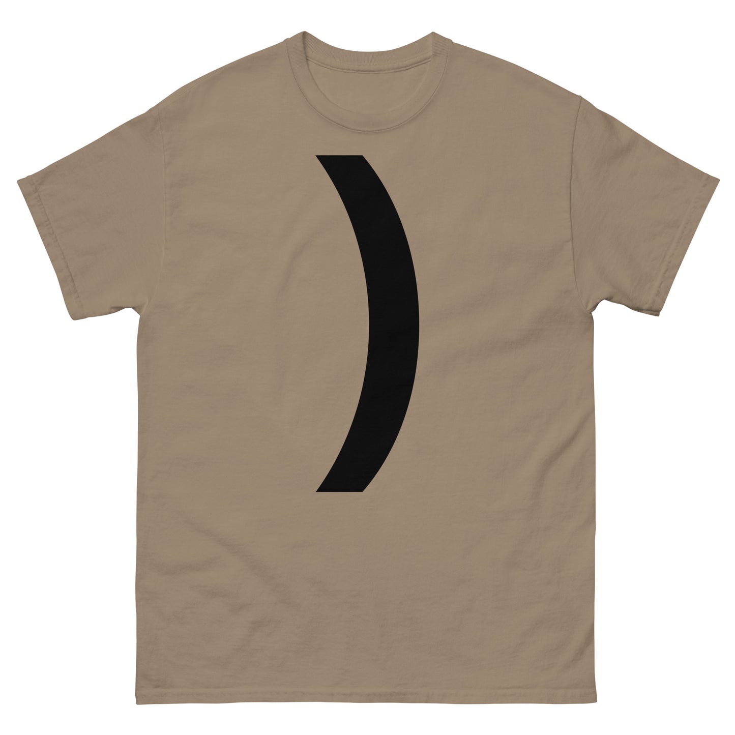 "Right parenthesis symbol BL" Men's classic tee