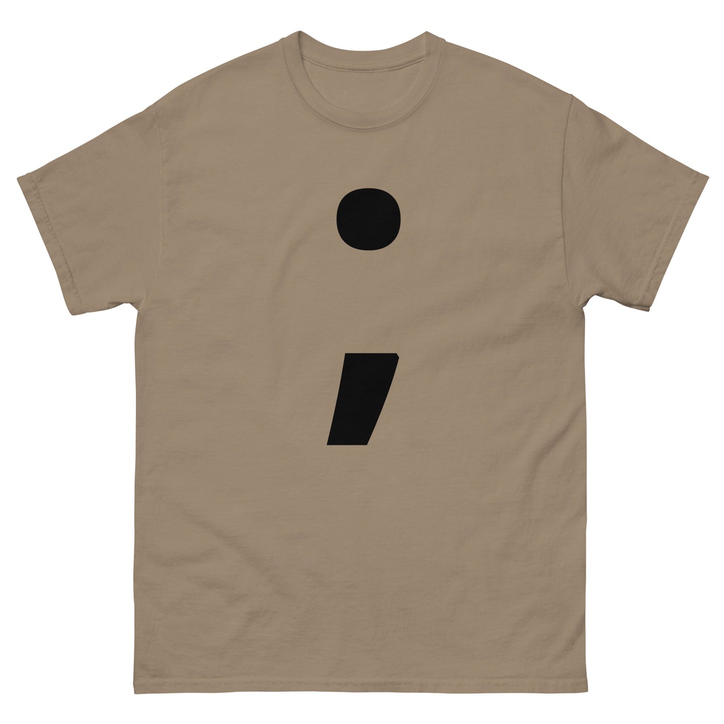 "Semicolon symbol BL" Men's classic tee