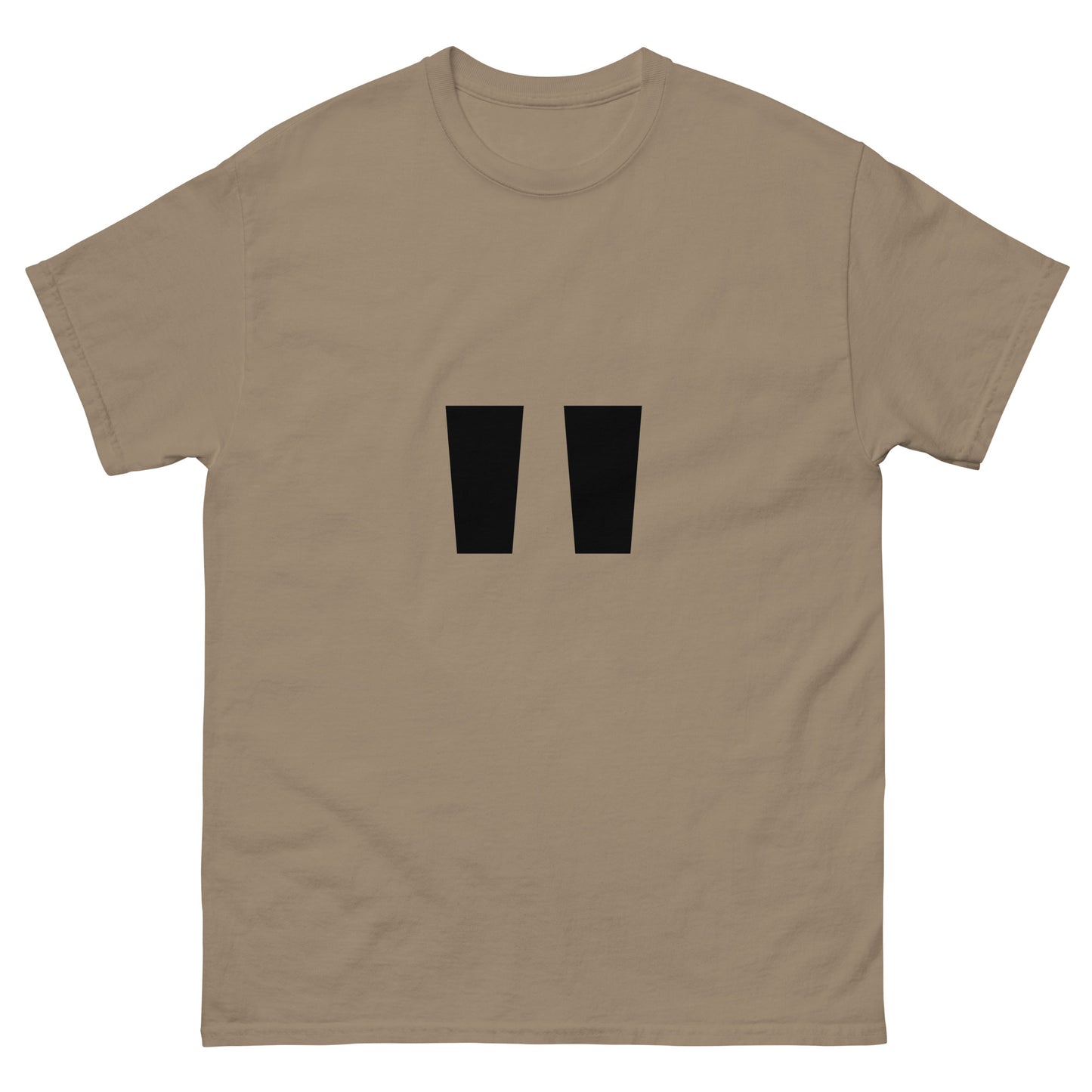 "Double quotation mark symbol BL" Men's classic tee