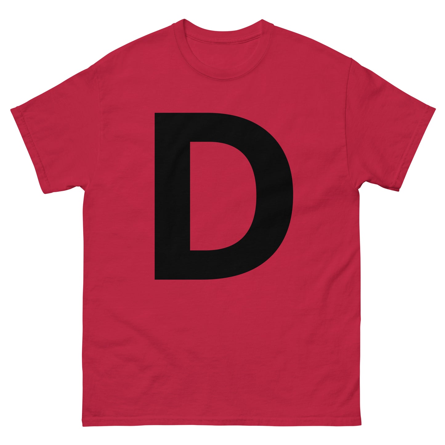 "D letter BL" Men's classic tee