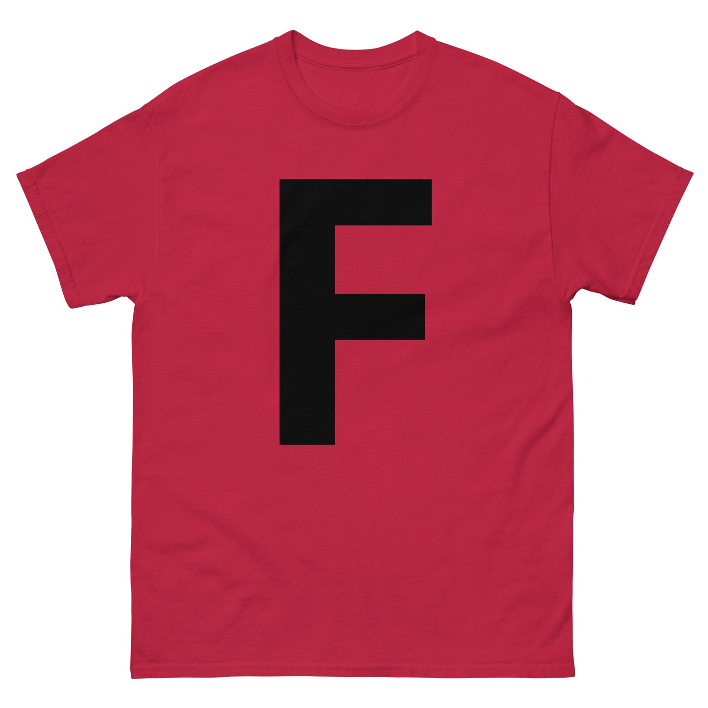 "F letter BL" Men's classic tee