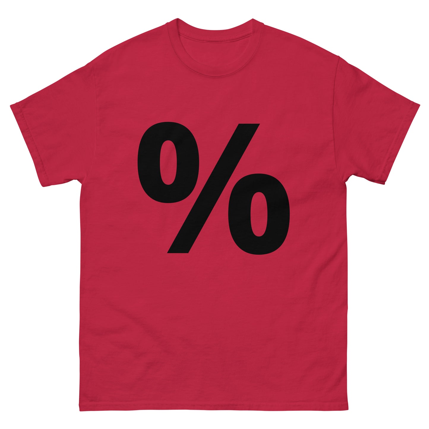 "Percent symbol BL" Men's classic tee