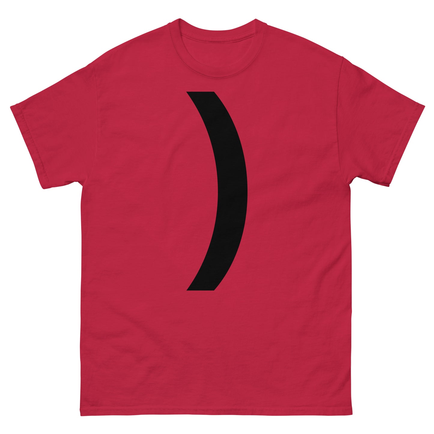 "Right parenthesis symbol BL" Men's classic tee