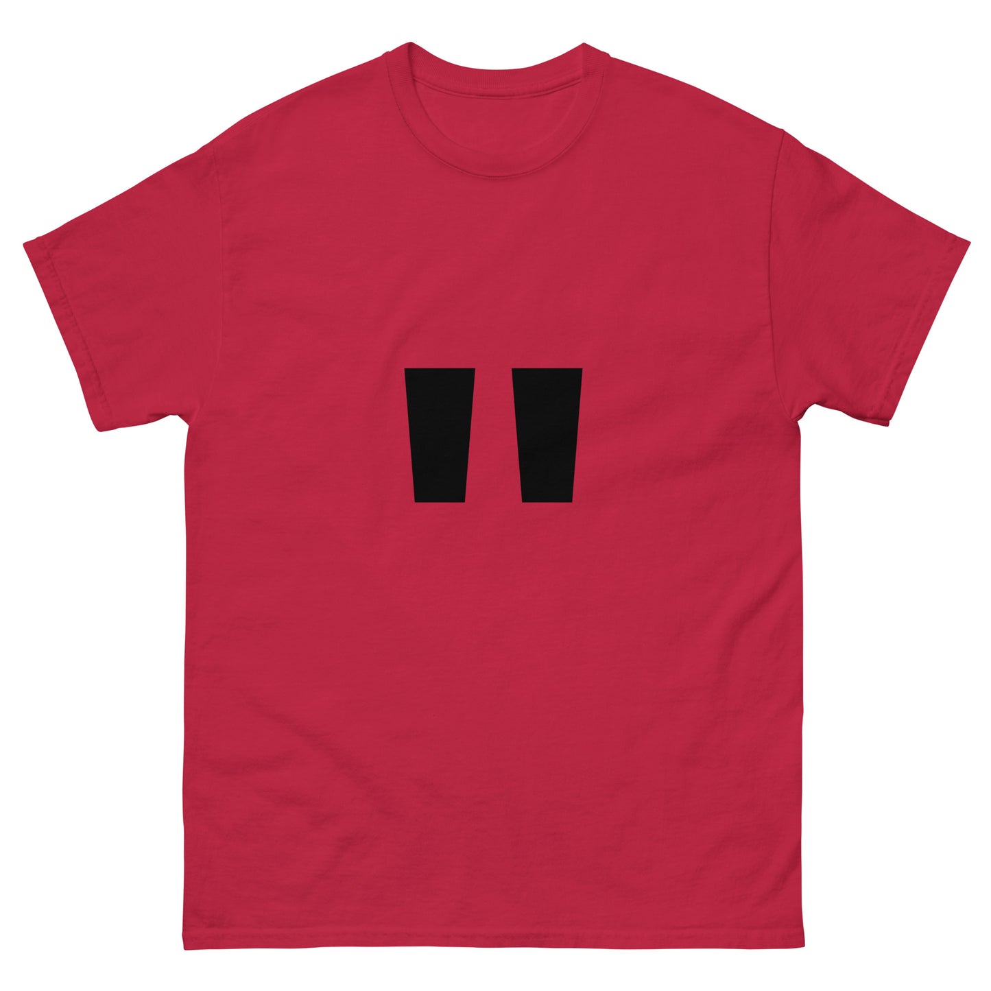 "Double quotation mark symbol BL" Men's classic tee