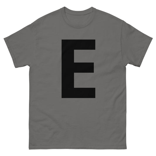 "E letter BL" Men's classic tee