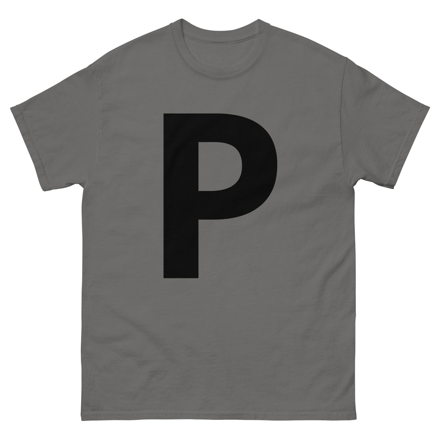 "P letter BL" Men's classic tee