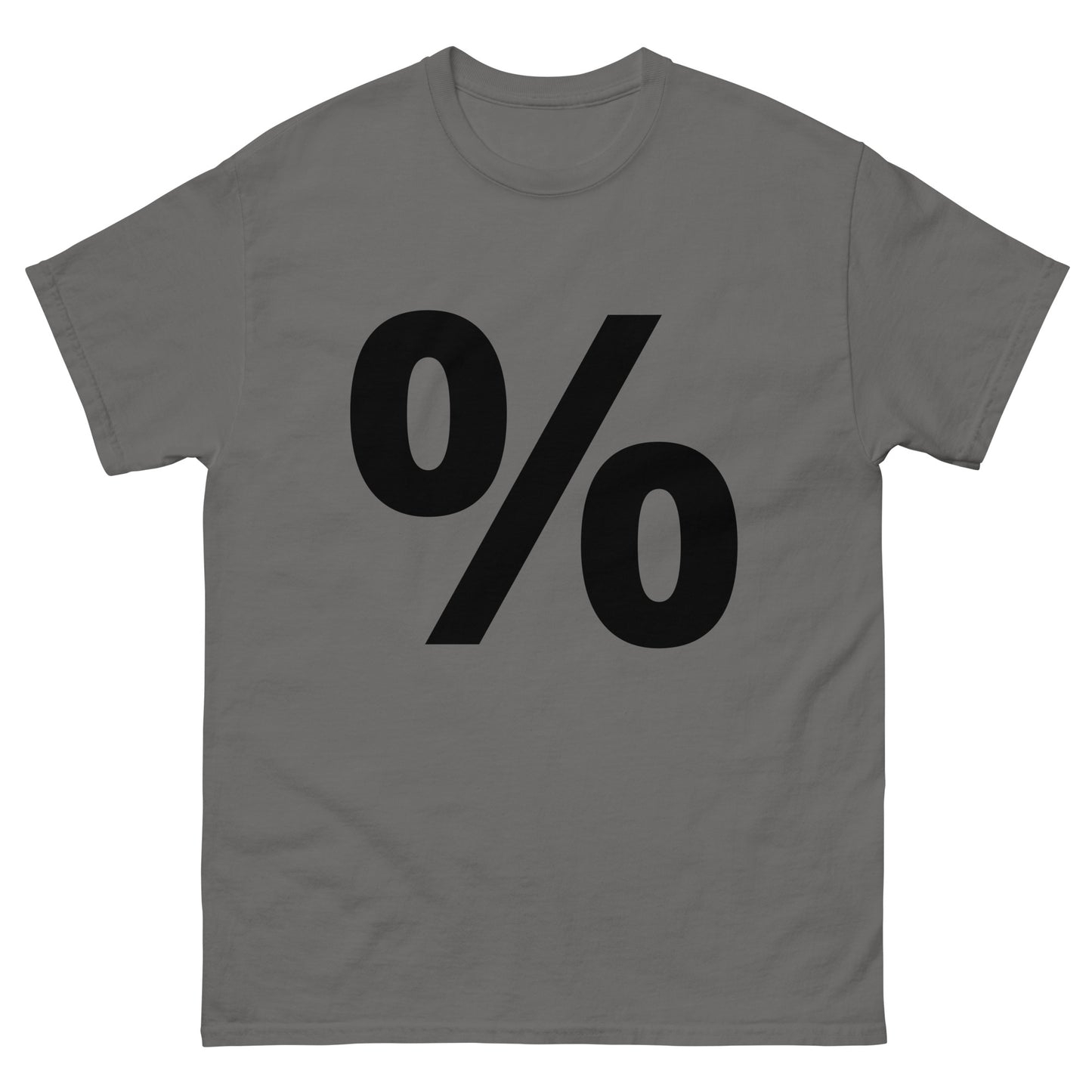 "Percent symbol BL" Men's classic tee