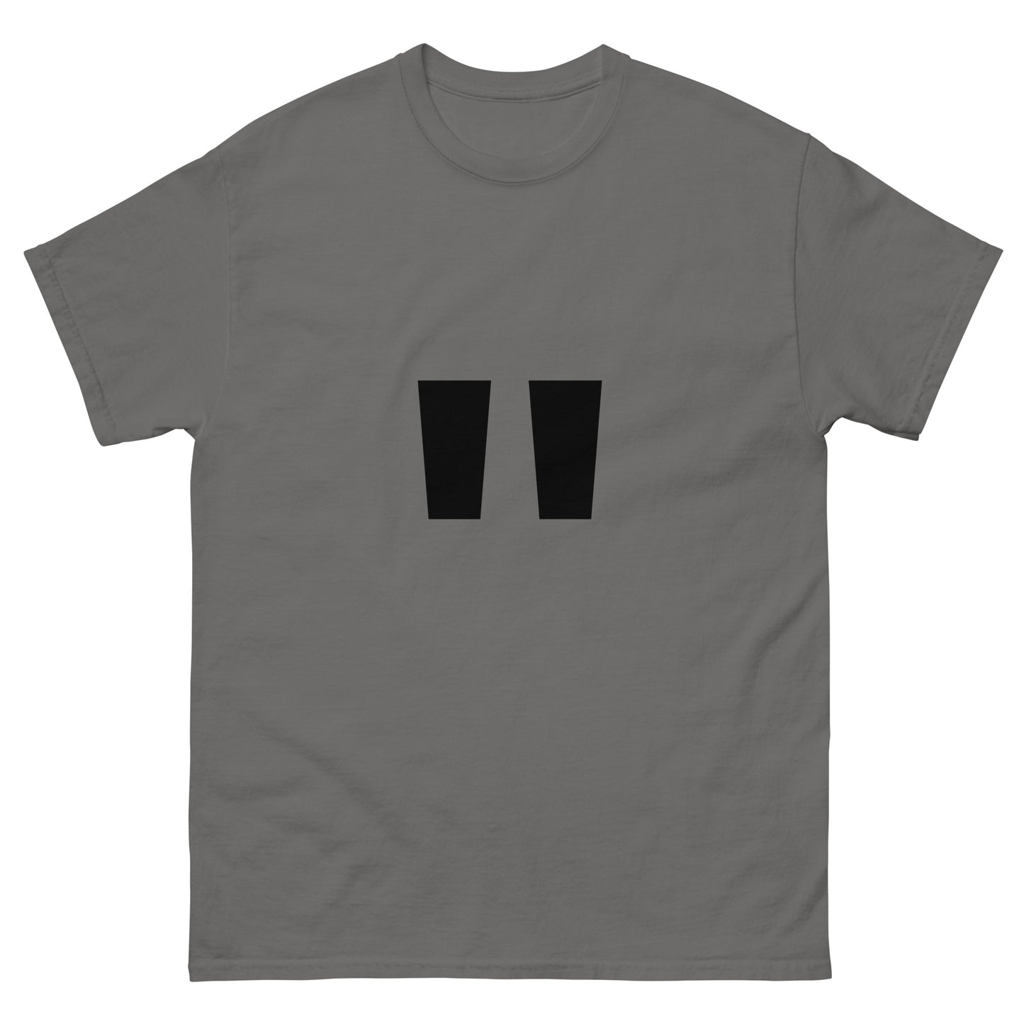 "Double quotation mark symbol BL" Men's classic tee