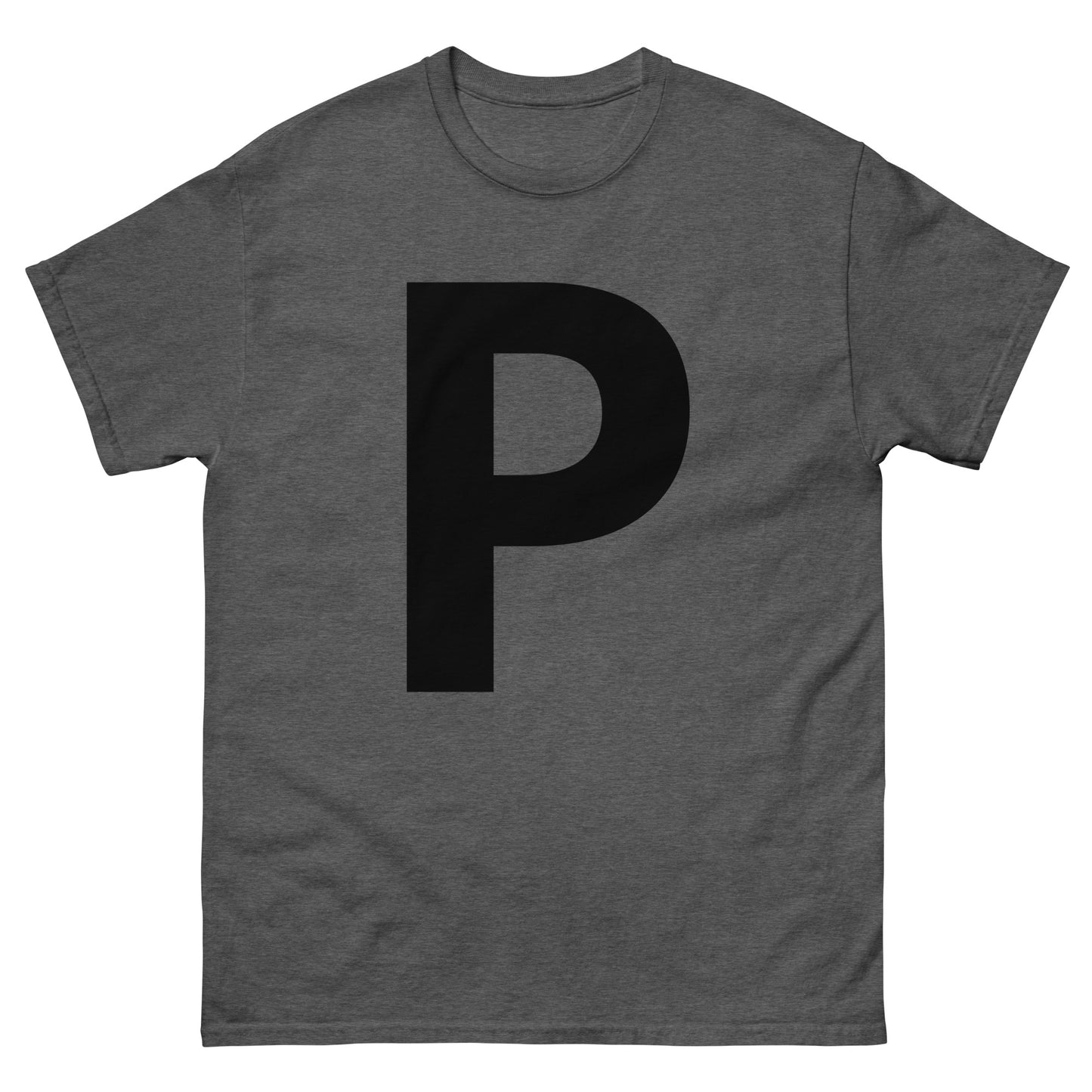 "P letter BL" Men's classic tee