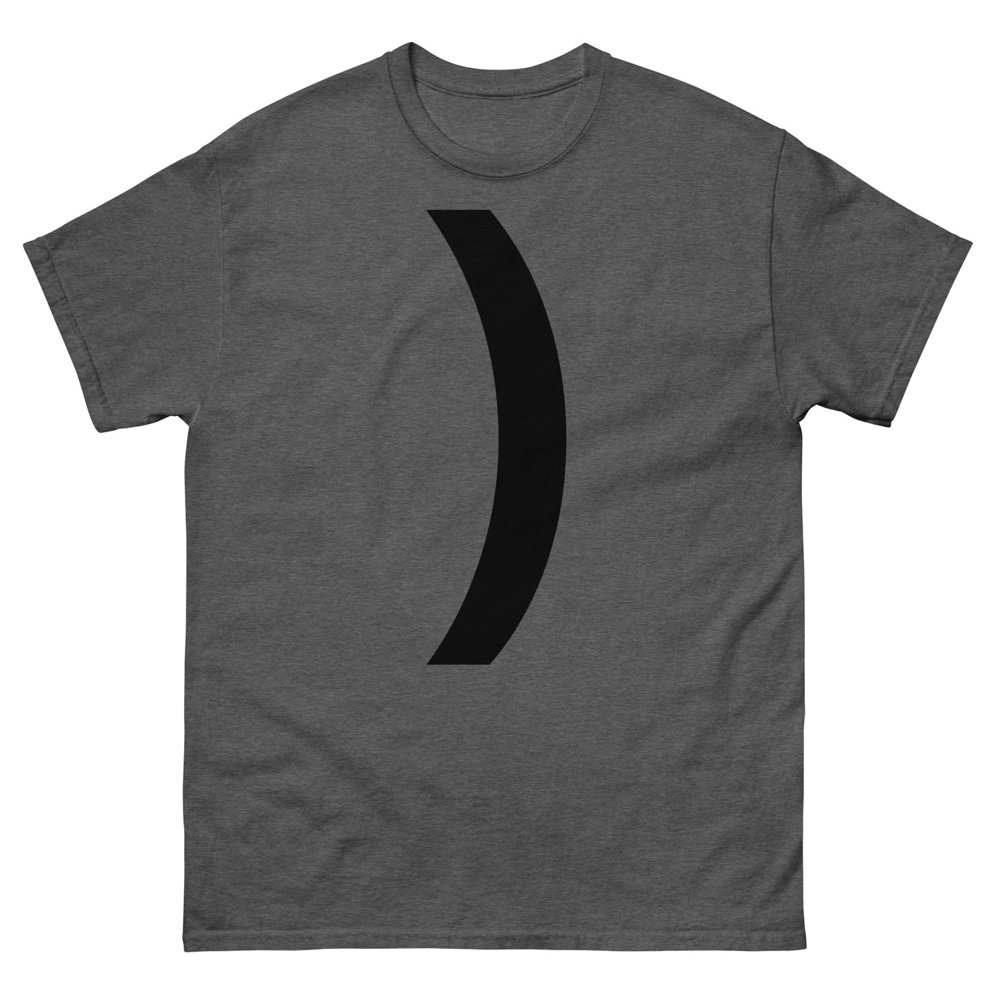 "Right parenthesis symbol BL" Men's classic tee