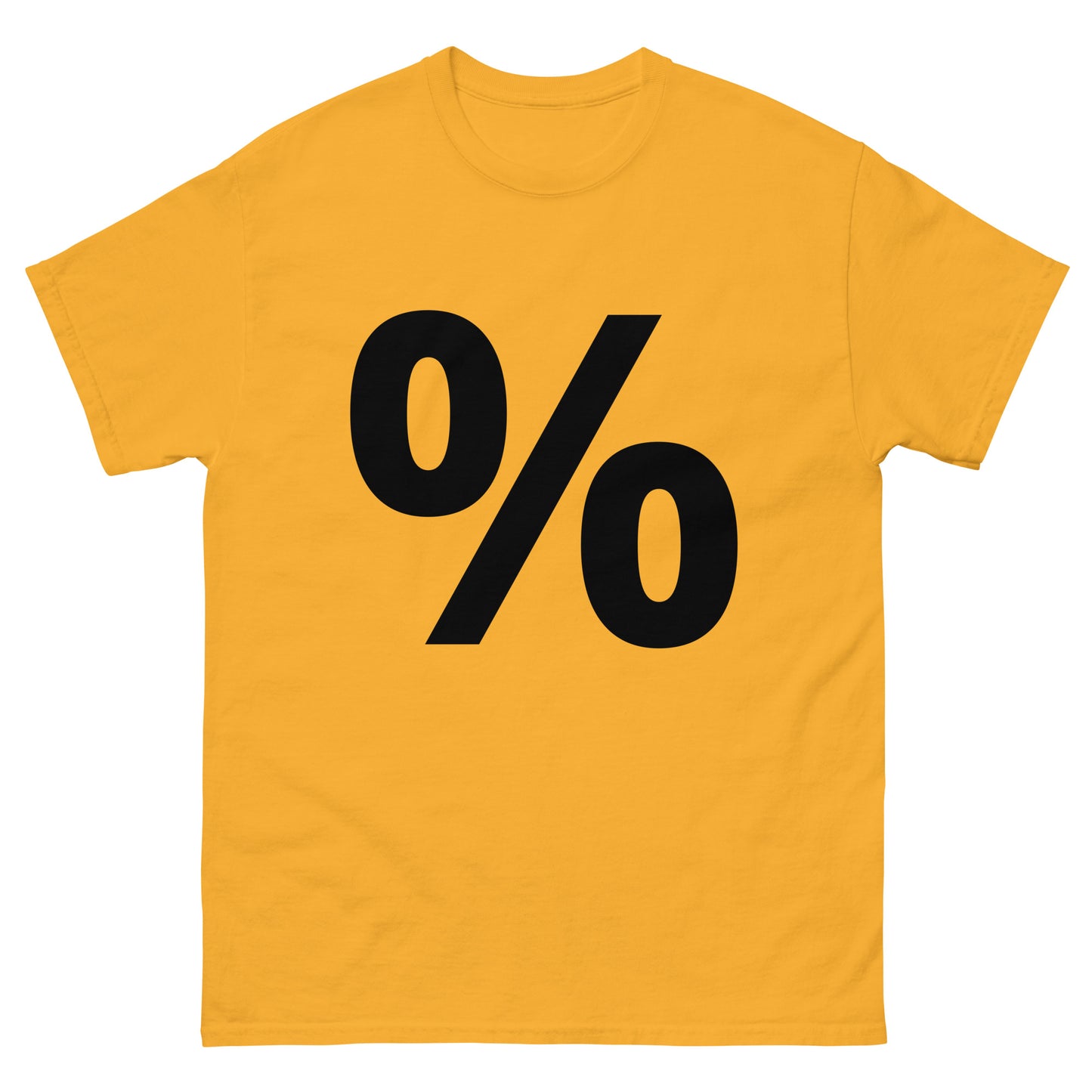 "Percent symbol BL" Men's classic tee