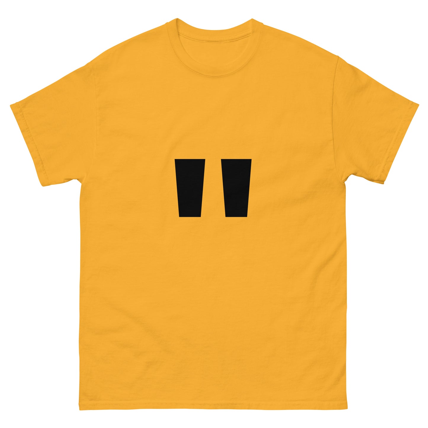 "Double quotation mark symbol BL" Men's classic tee