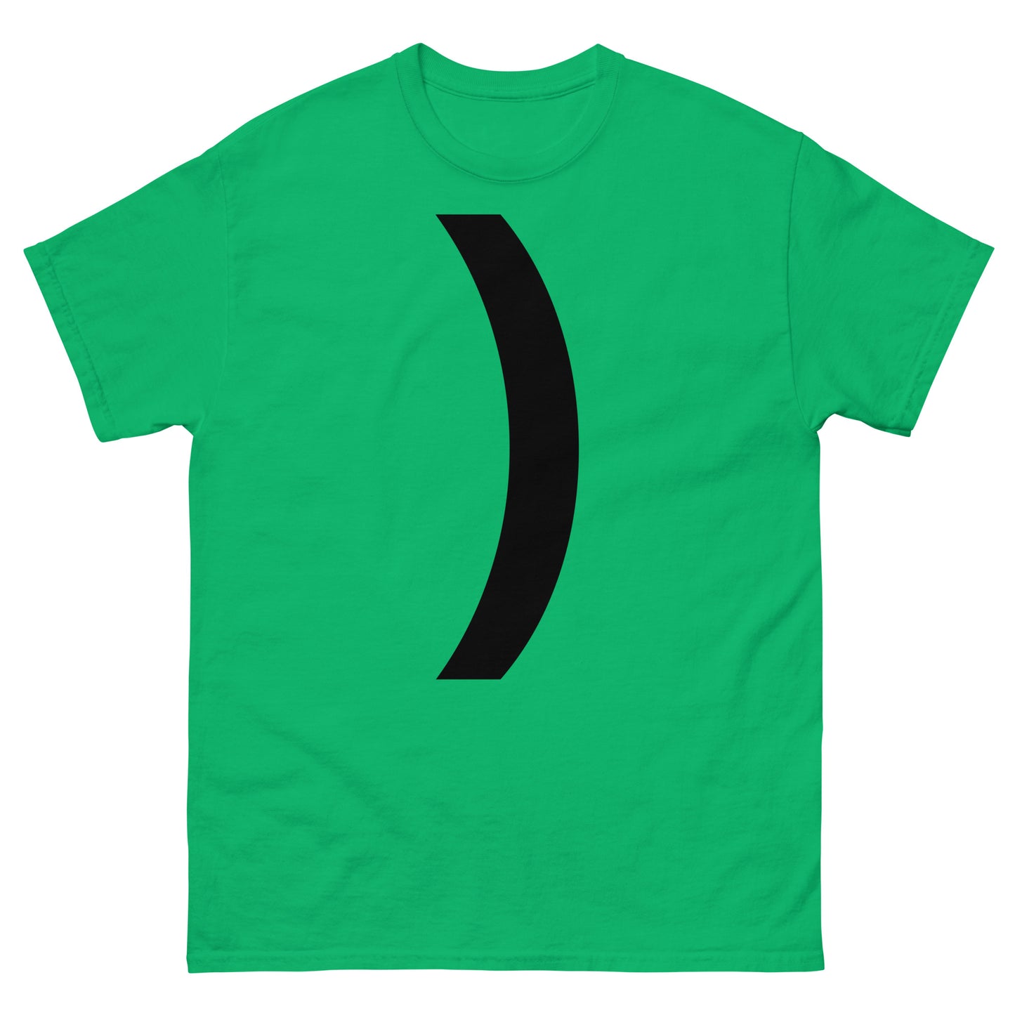 "Right parenthesis symbol BL" Men's classic tee