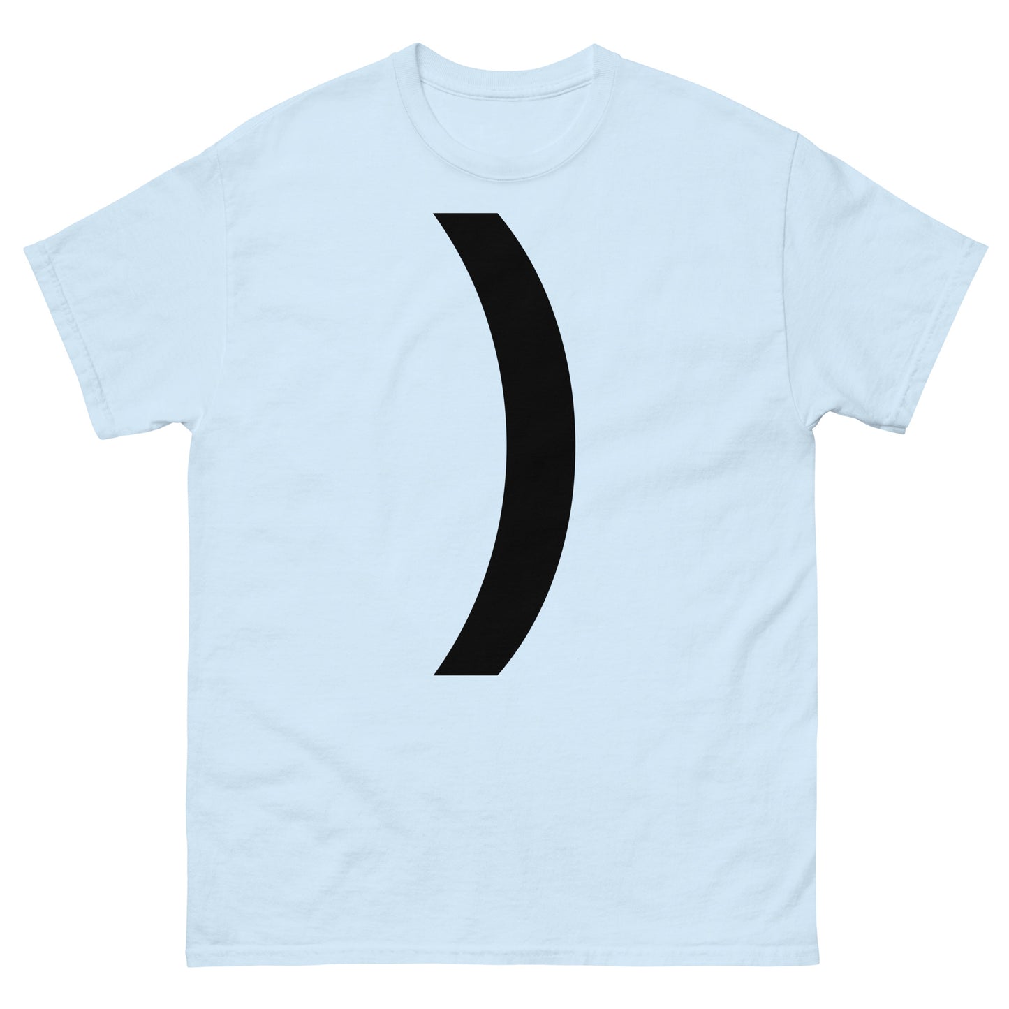 "Right parenthesis symbol BL" Men's classic tee