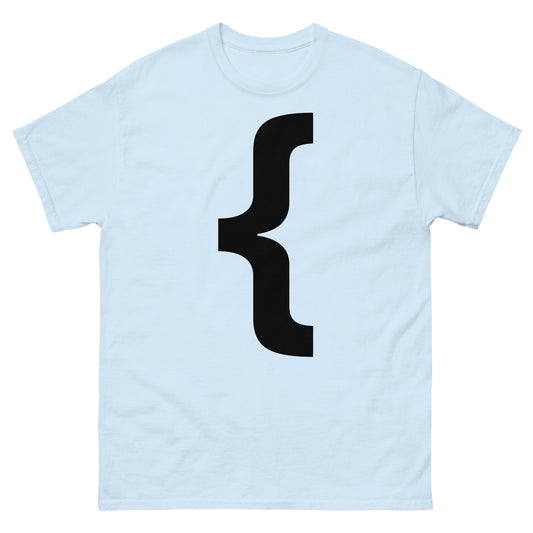 "Left curly brace symbol BL" Men's classic tee