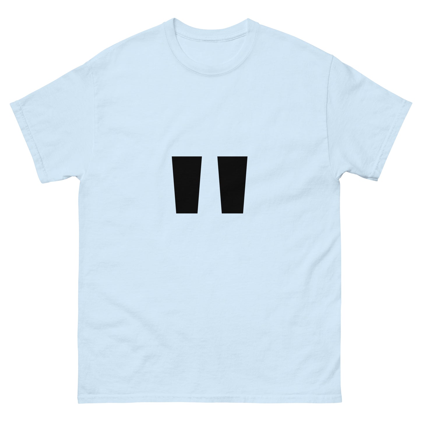 "Double quotation mark symbol BL" Men's classic tee