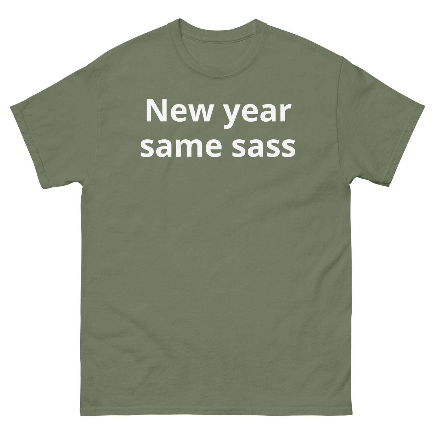 "New year, same sass WL" Men's classic tee