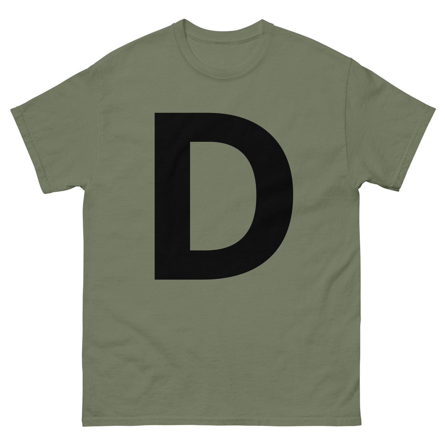 "D letter BL" Men's classic tee