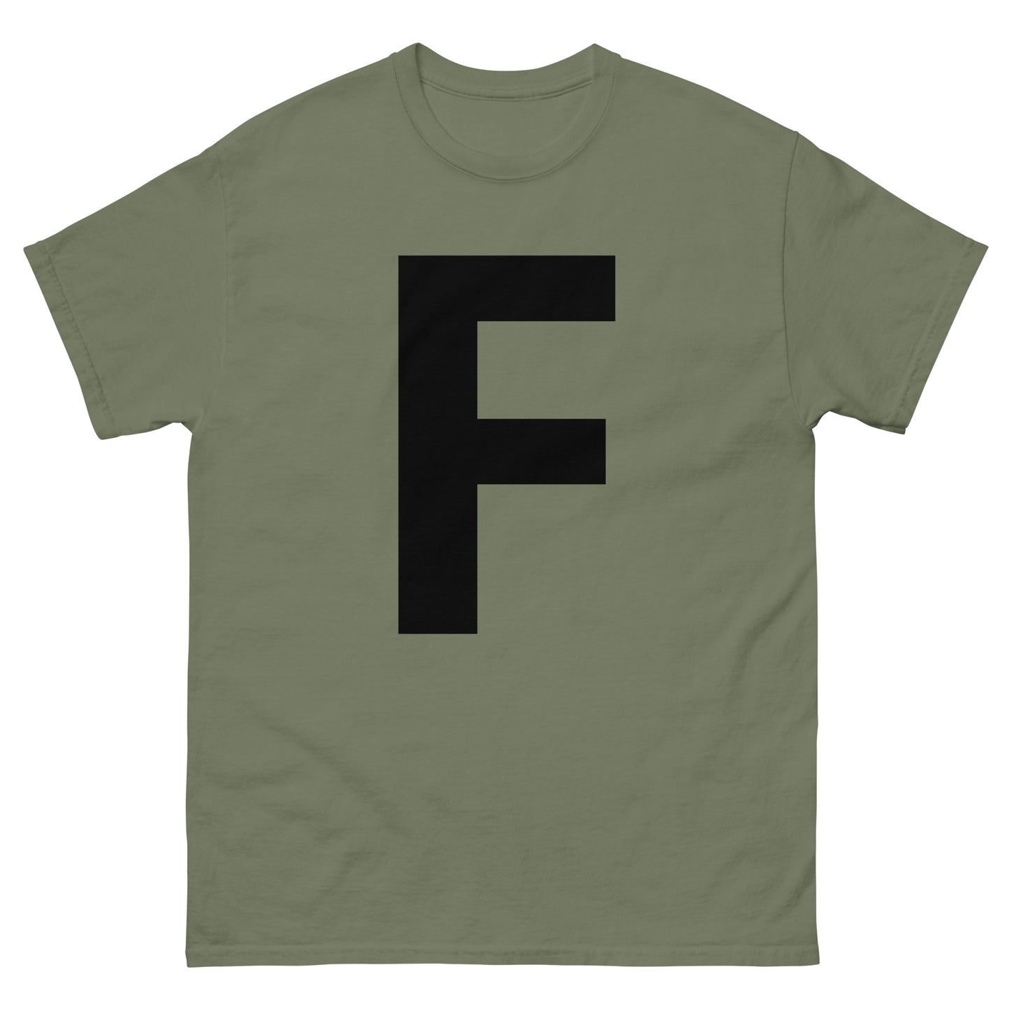 "F letter BL" Men's classic tee