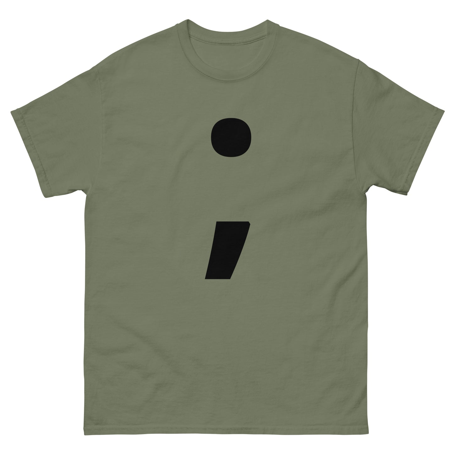 "Semicolon symbol BL" Men's classic tee