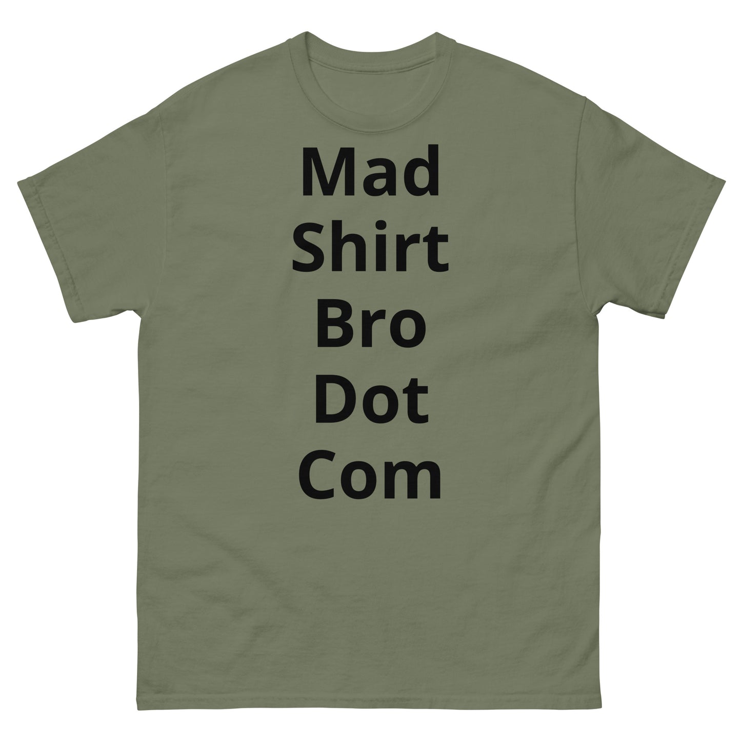 "Mad Shirt Bro Dot Com BL" Men's classic tee